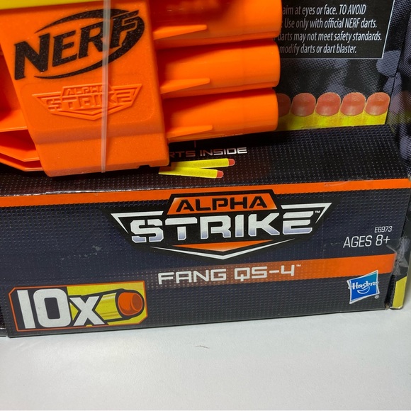 Set of 2 NIB NERF Alpha Strike FANG QS - 4 Dart BLASTER With 10 Elite DARTS - Picture 6 of 9